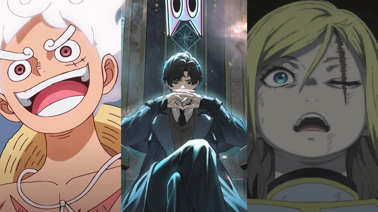 Montagem com os pôsteres dos 10 melhores animes para assistir em Agosto de 2025, incluindo One Piece, Dandadan e Kaiju No. 8.