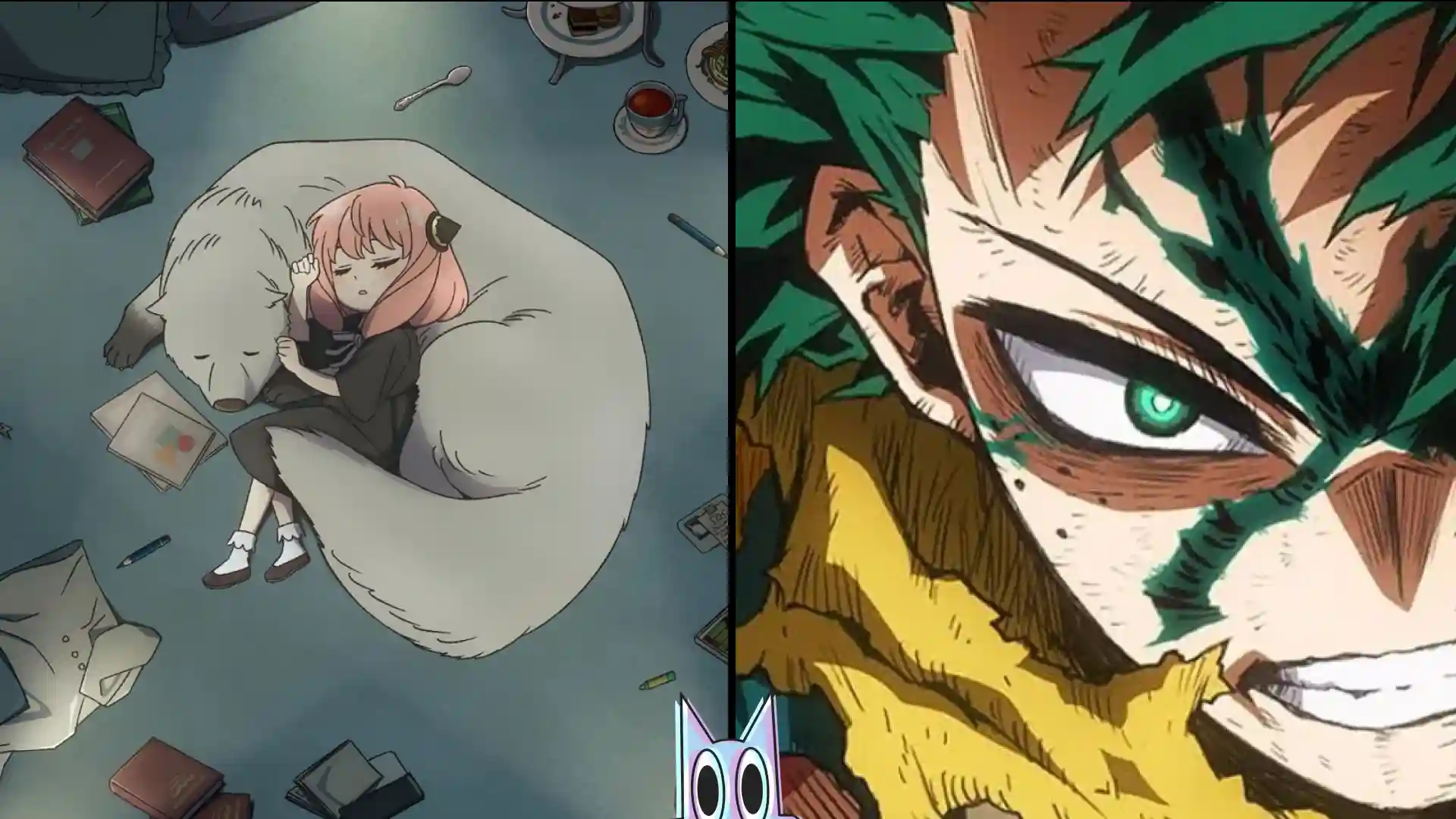 Montagem com os pôsteres dos animes mais aguardados da temporada de Outono 2025, como My Hero Academia, Spy x Family e One-Punch Man.