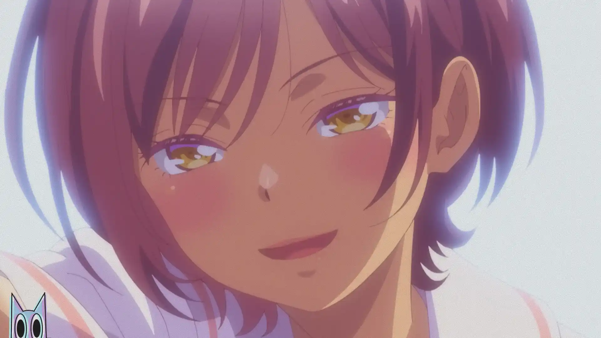 Arte promocional do anime OsaMake (You Can't Be In a Rom-Com with Your Childhood Friends!), destacando os protagonistas.