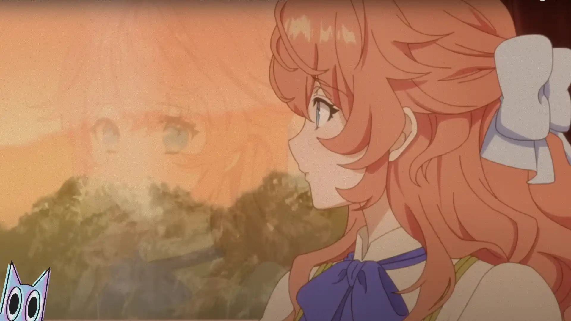 Leticia e o Príncipe do Reino Vizinho em destaque no pôster do anime The Villainess Is Adored by the Prince of the Neighbor Kingdom.