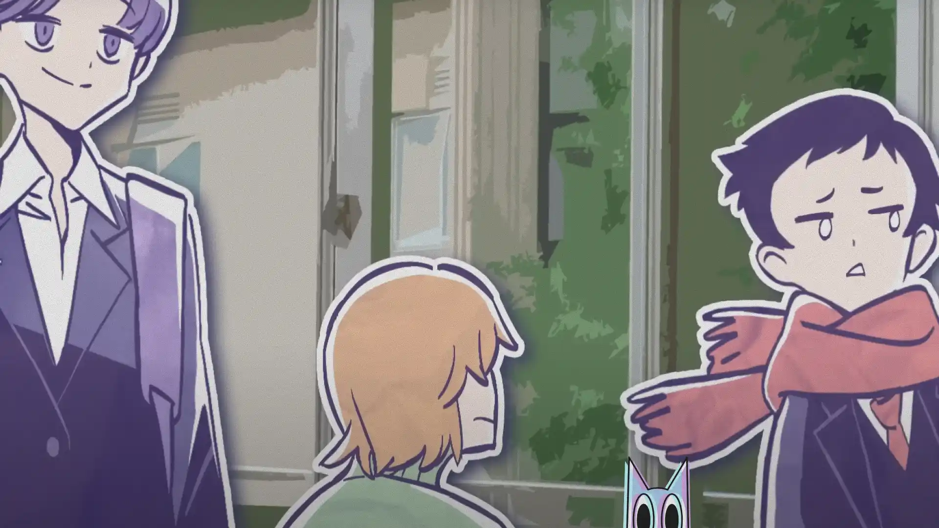 Arte promocional do novo anime original do Studio TRIGGER, The Lenticulars, mostrando seu estilo visual vibrante.