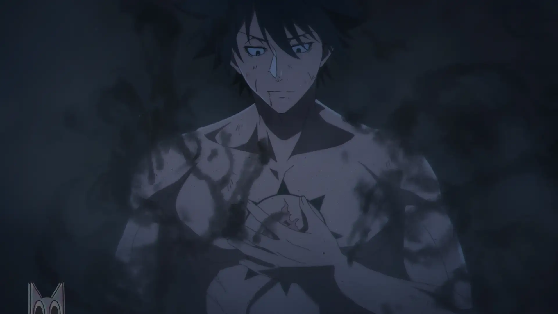 Jiro Azuma com seu visual rebelde e atitude intimidadora, visual oficial do anime Black Torch.