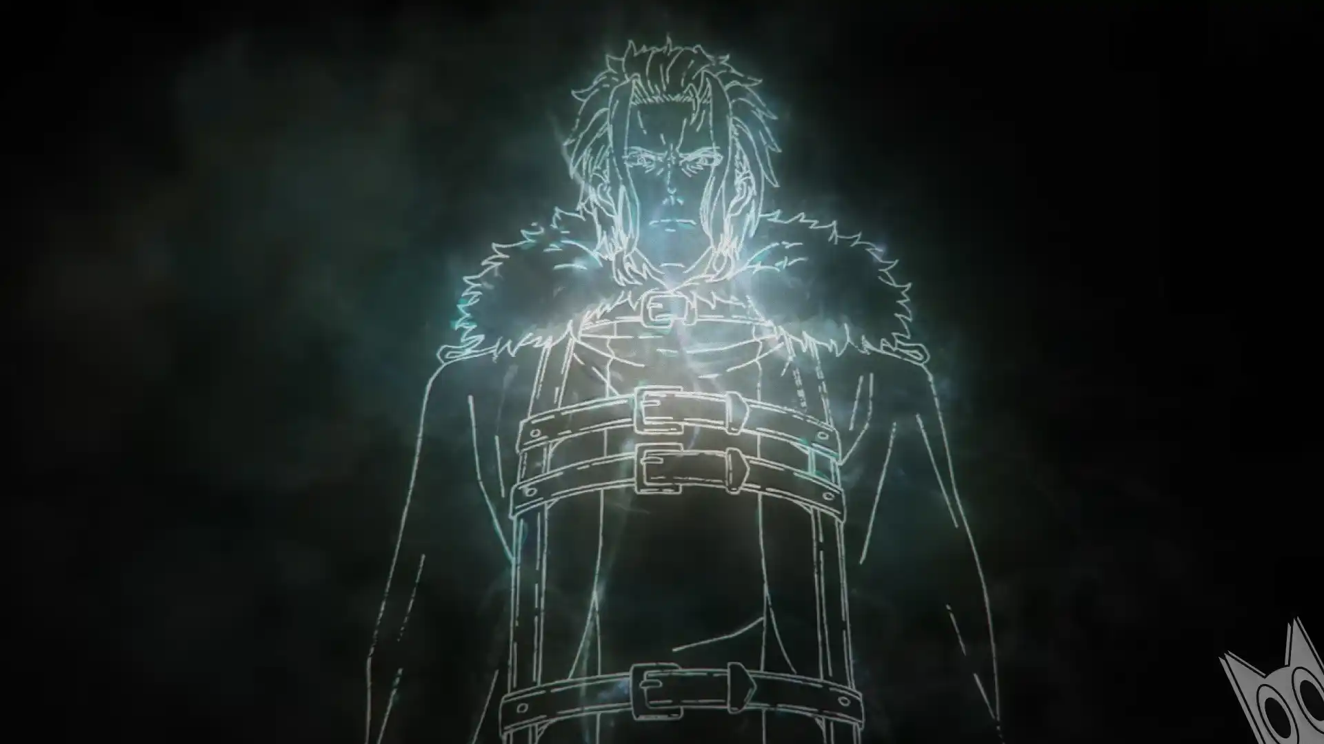 Orsted no teaser de anúncio da segunda parte da terceira temporada de Mushoku Tensei.
